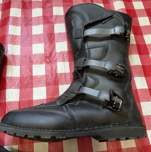 Alpinestars Men's Black Scout Motorcycle Boots Size 13 - Picture 4 of 10